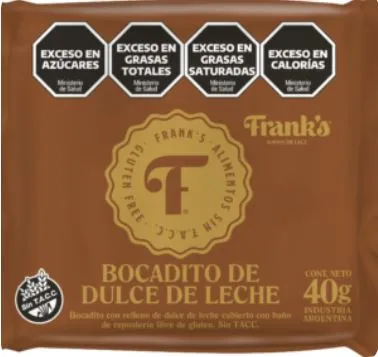 H- Bocadito de dulce de leche 40 gramos Caja * 8 unidades